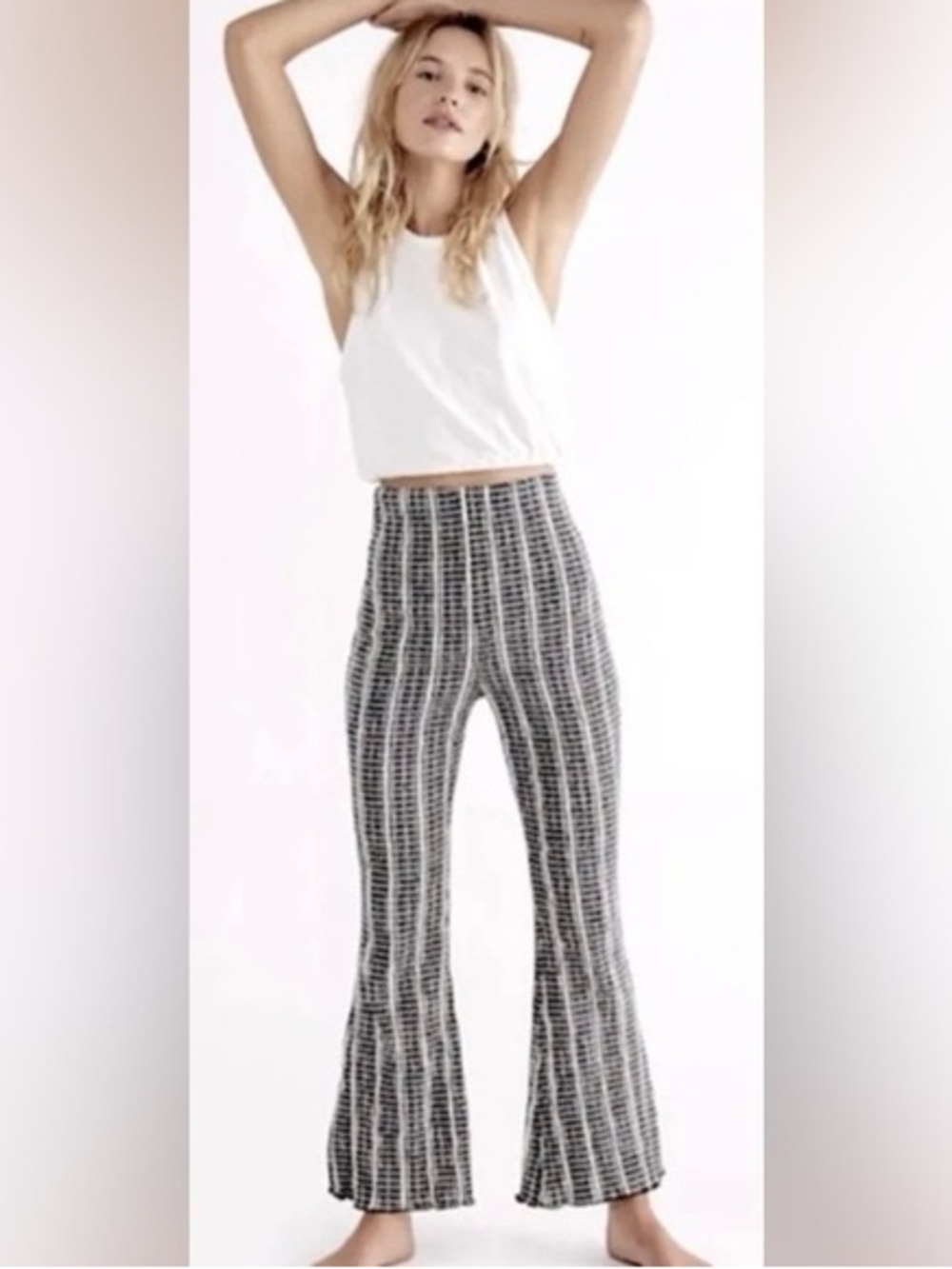 Free People Cropped Flare Pants